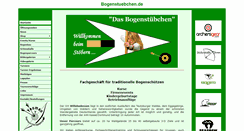 Desktop Screenshot of bogenstuebchen.de