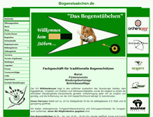Tablet Screenshot of bogenstuebchen.de